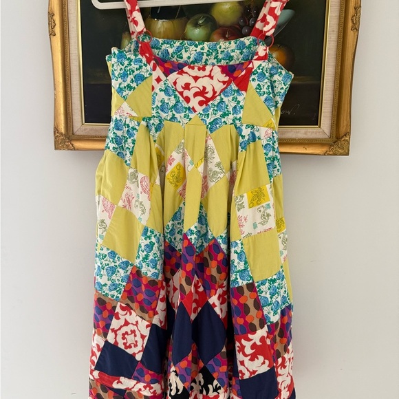 Maeve Multicolor Floral Patchwork Dress - Picture 4 of 10